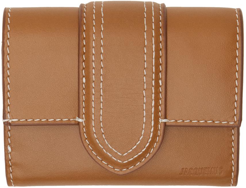 JACQUEMUS Brown Les Classiques 'Le compact Bambino' Wallet