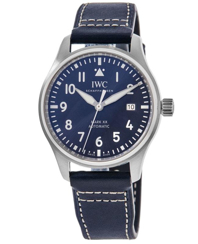 IWC Schaffhausen IWC Pilot's Mark XX Automatic Blue Dial Leather Strap Men's Watch IW328203