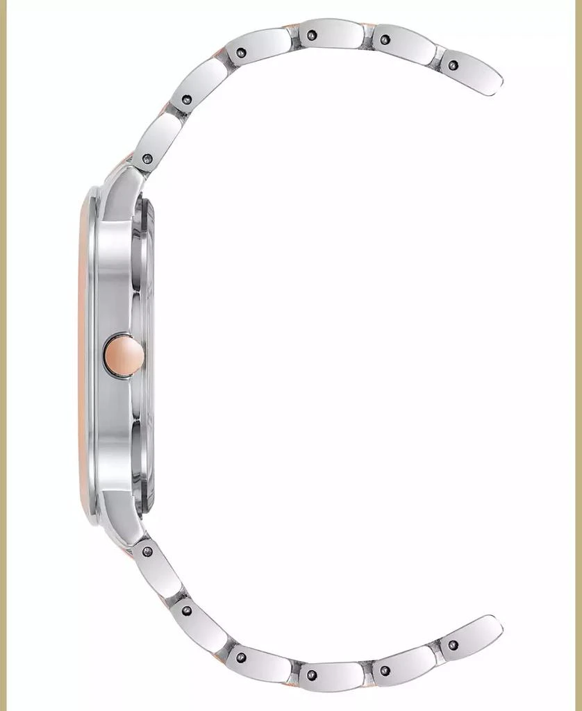 Nine West Women's Quartz Gray and Two-Tone Metal Alloy Bracelet Watch 2