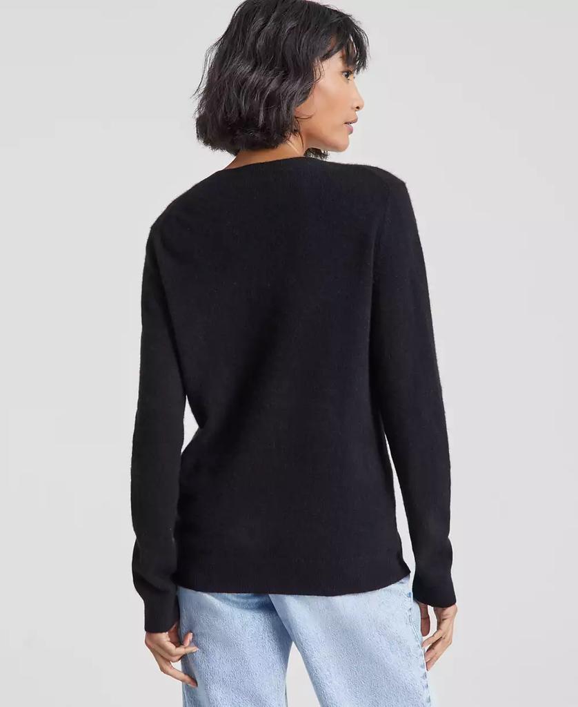 Charter Club 100% Cashmere Women's V-Neck Long-Sleeve Sweater, Regular & Petites, Created for Macy's