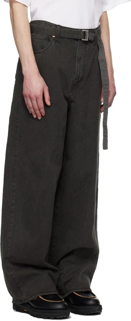 Sacai Gray Belted Jeans 2