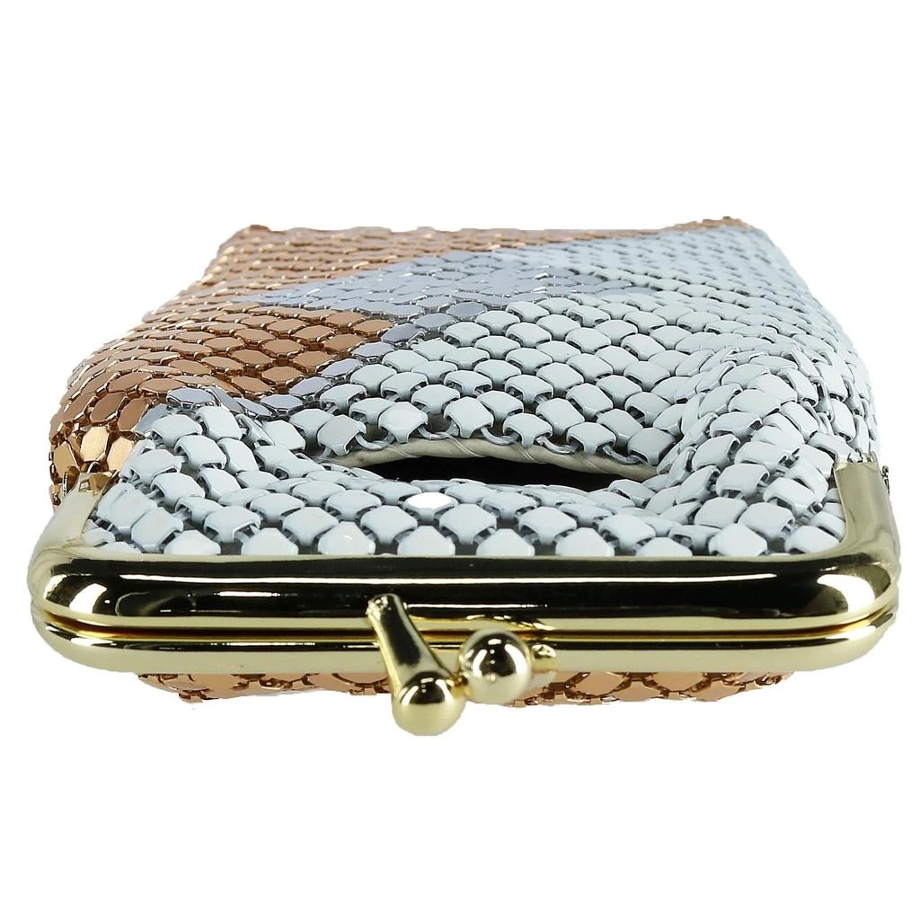 CTM Women's Mesh Pattern Cigarette Case with Lighter Pocket & Kiss Lock Closure 2