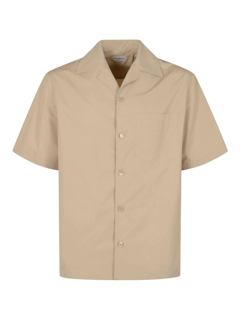 Burberry Burberry Relaxed Fit Knot Logo Poplin Shirt from Cettire