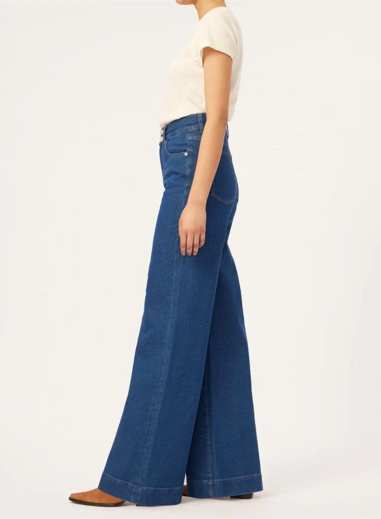 DL1961 - Women's Hepburn Wide Leg Jeans In Blue 3