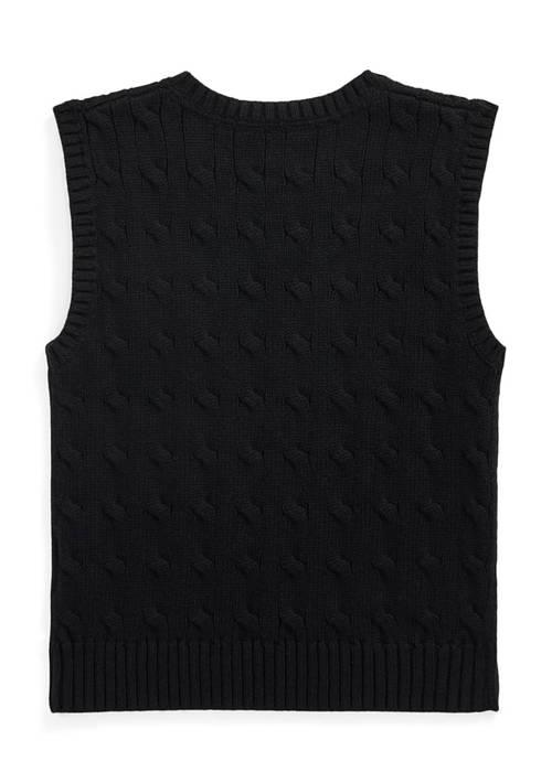 Ralph Lauren Lauren Childrenswear Boys 2 7 Cable Knit Cotton Sweater Vest