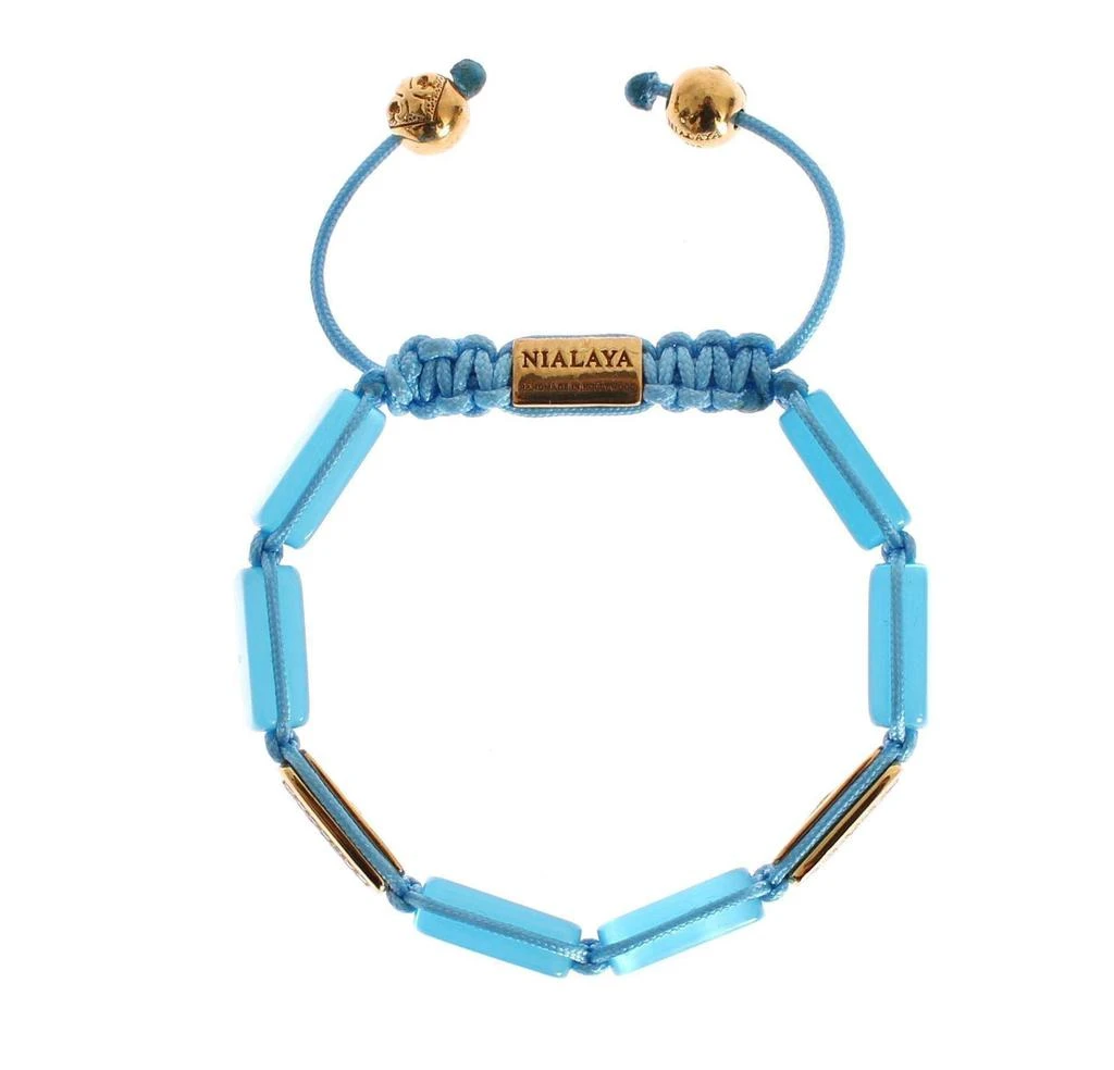 Nialaya Nialaya CZ Opal 18K Gold 925 Bracelet 7