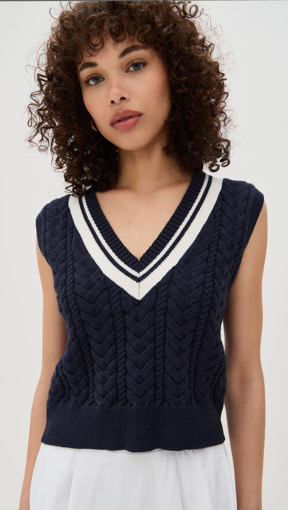 Beyond yoga The Cable Knit Vest