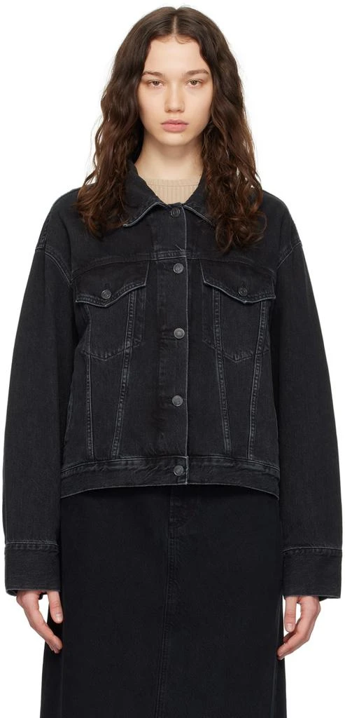 AGOLDE Black Martika Denim Jacket 1
