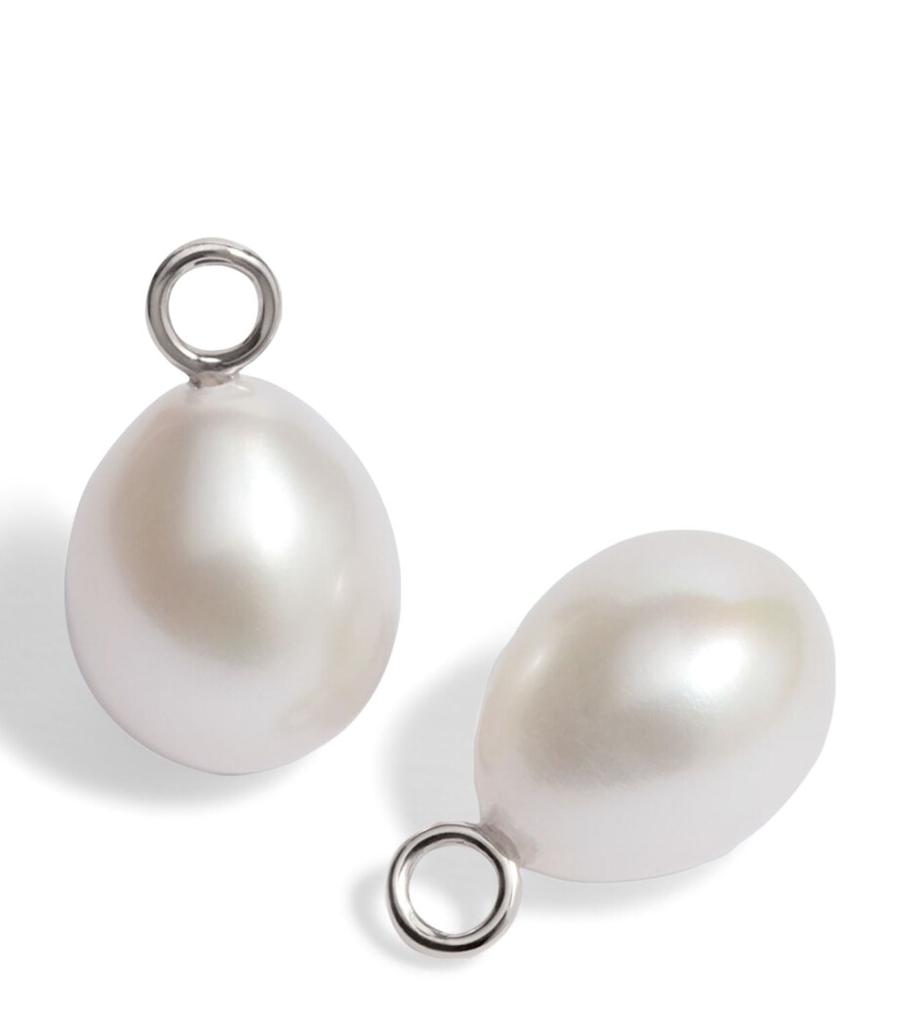 Annoushka White Gold and Baroque Pearl Earring Drops
