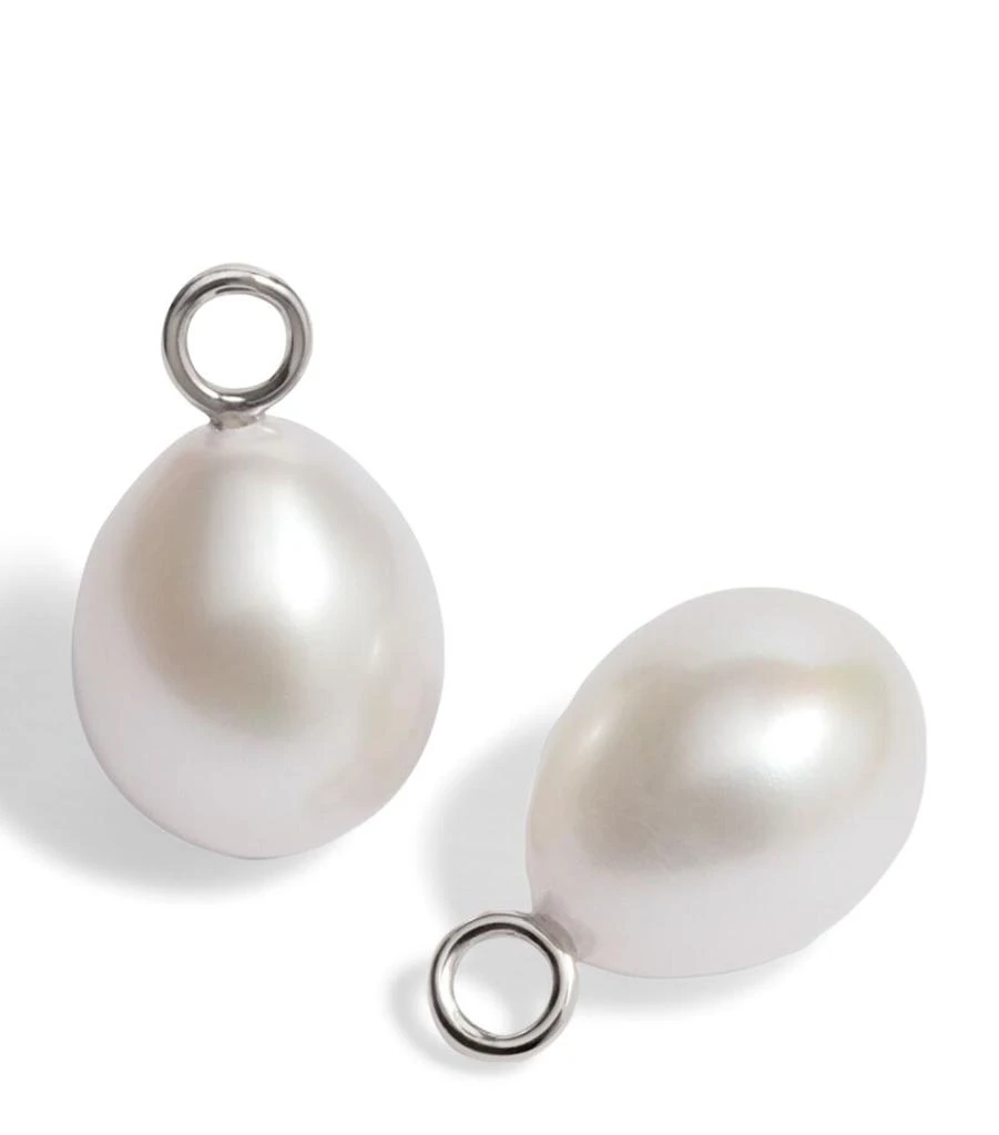 Annoushka White Gold and Baroque Pearl Earring Drops 1