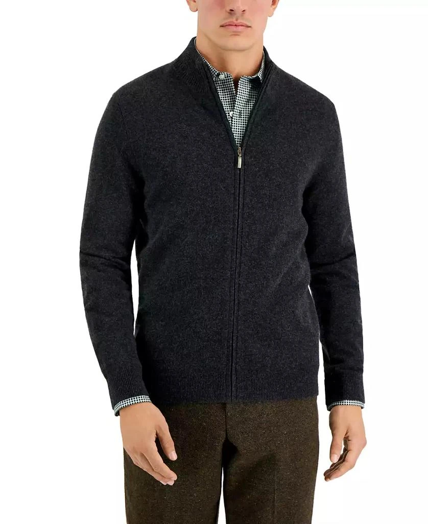 Club Room Men's Full-Zip Cashmere Sweater, Created for Macy's 1