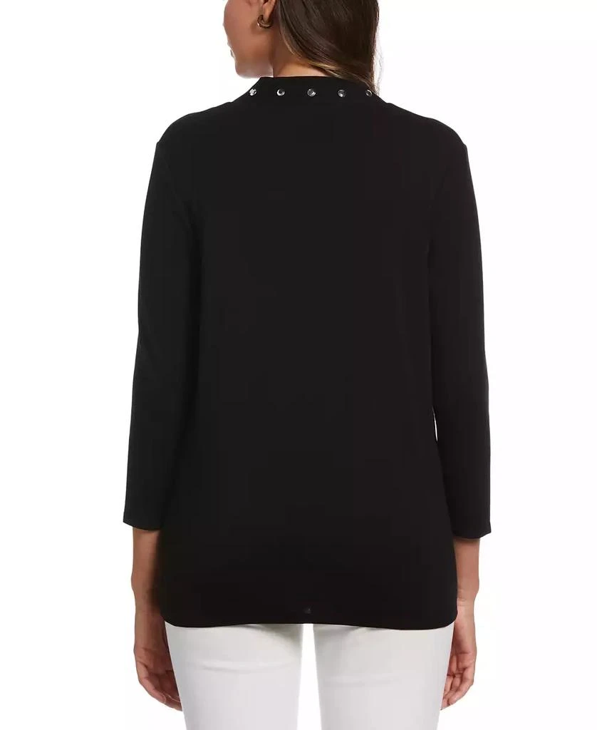 Rafaella Petite Cardigan Crew Neck Sweater 2