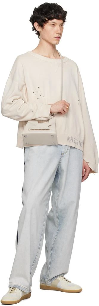 MAISON MARGIELA Beige & Gray Replica Inside Out Sneakers 5