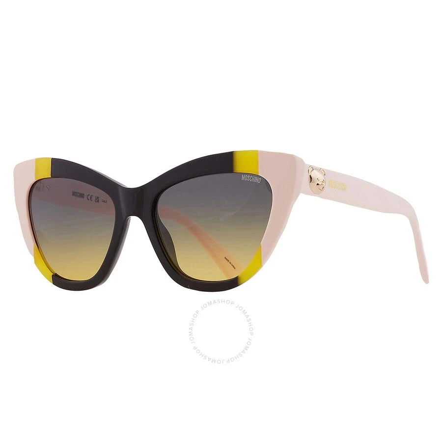 Moschino Grey Shaded Green Cat Eye Ladies Sunglasses MOS122/S 071C/JE 53 3