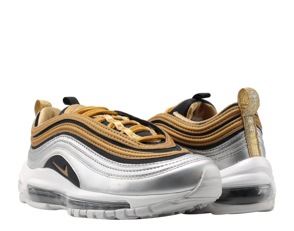 NIKE Air Max 97 Metallic Gold/Metallic Gold Women's Running Shoes AQ4137-700 1