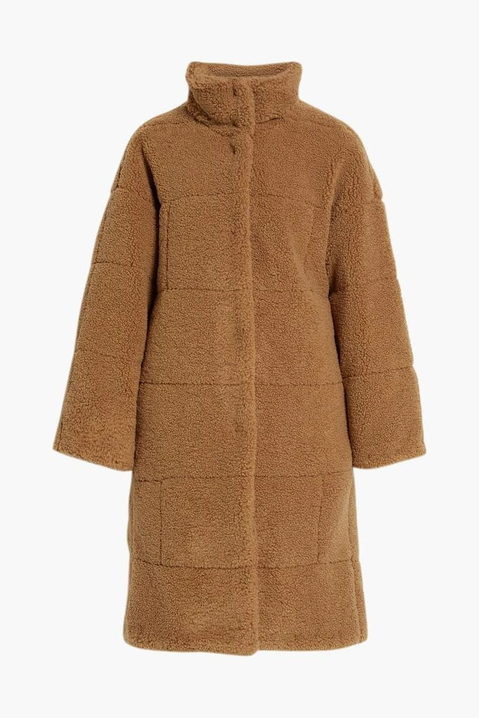 FRAME Quilted faux shearling coat 1