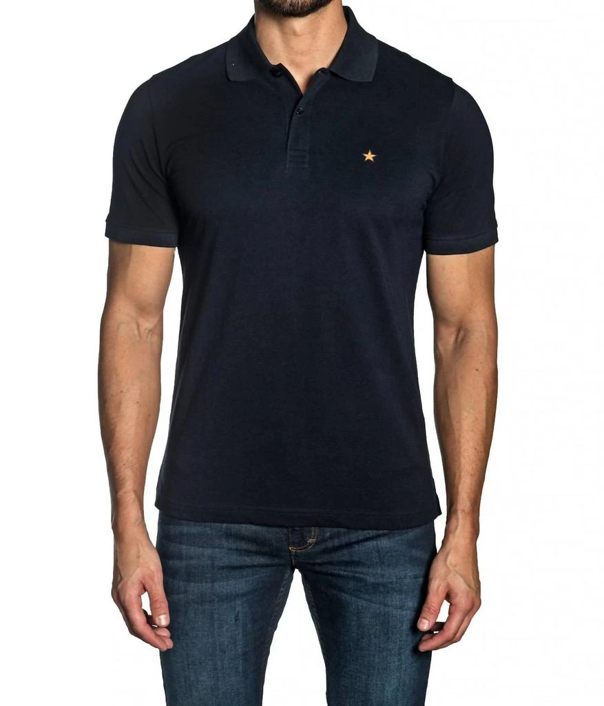 Jared Lang Jared Lang - Polo With Star Embroidery Top 1