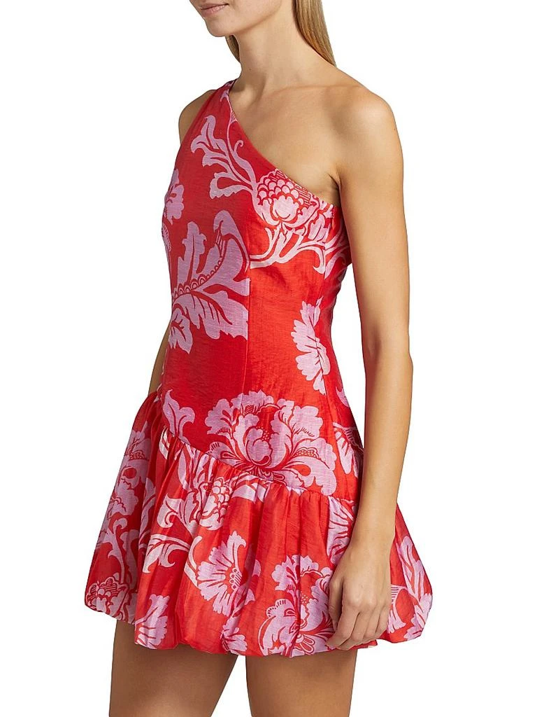 Olina Floral One-Shoulder Minidress  On Sale Now with Up to 56% Off |  Discover Exclusive Deals & Savings at BeyondStyle  Authentic Kivari  women's|mini-length|contemporary|floral|fit & flare|sleeveless|linen|dresses|women's  apparel|Women's|one ...