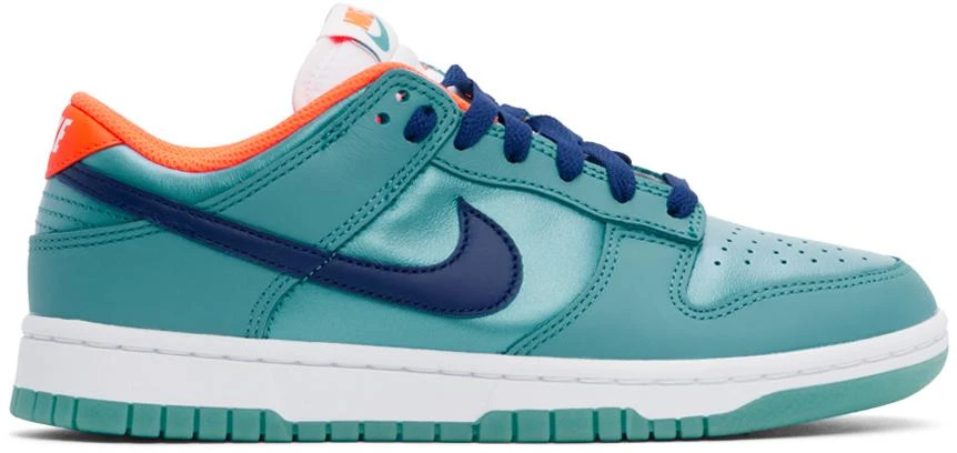 NIKE Blue & Orange Nike Dunk Low SE Sneakers 1