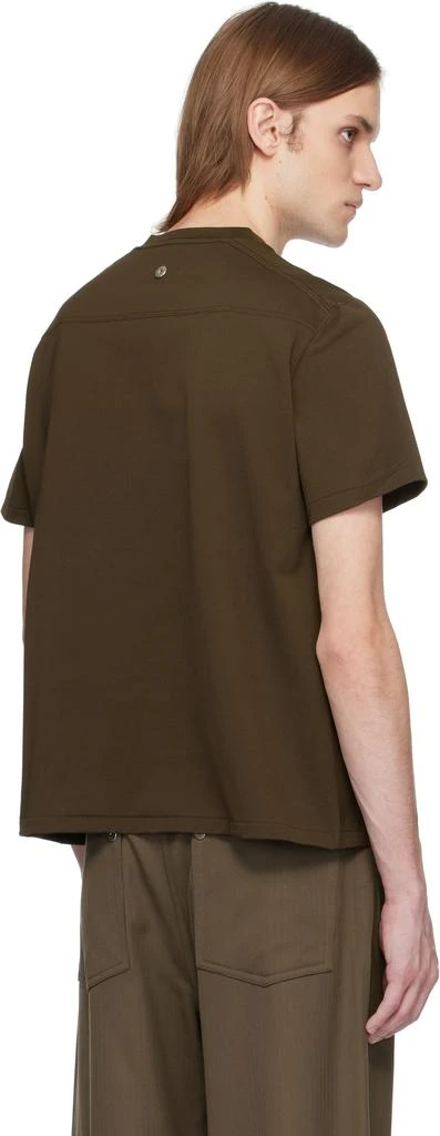 Omar Afridi Brown Cotton T-shirt 3