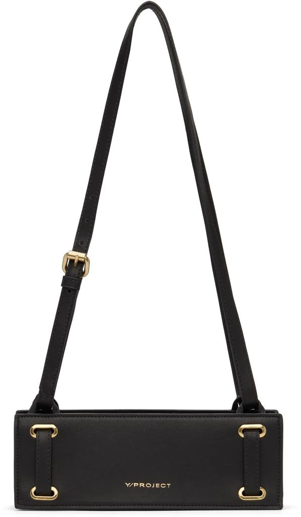 Y/Project Black Mini Accordion Baguette Bag 4