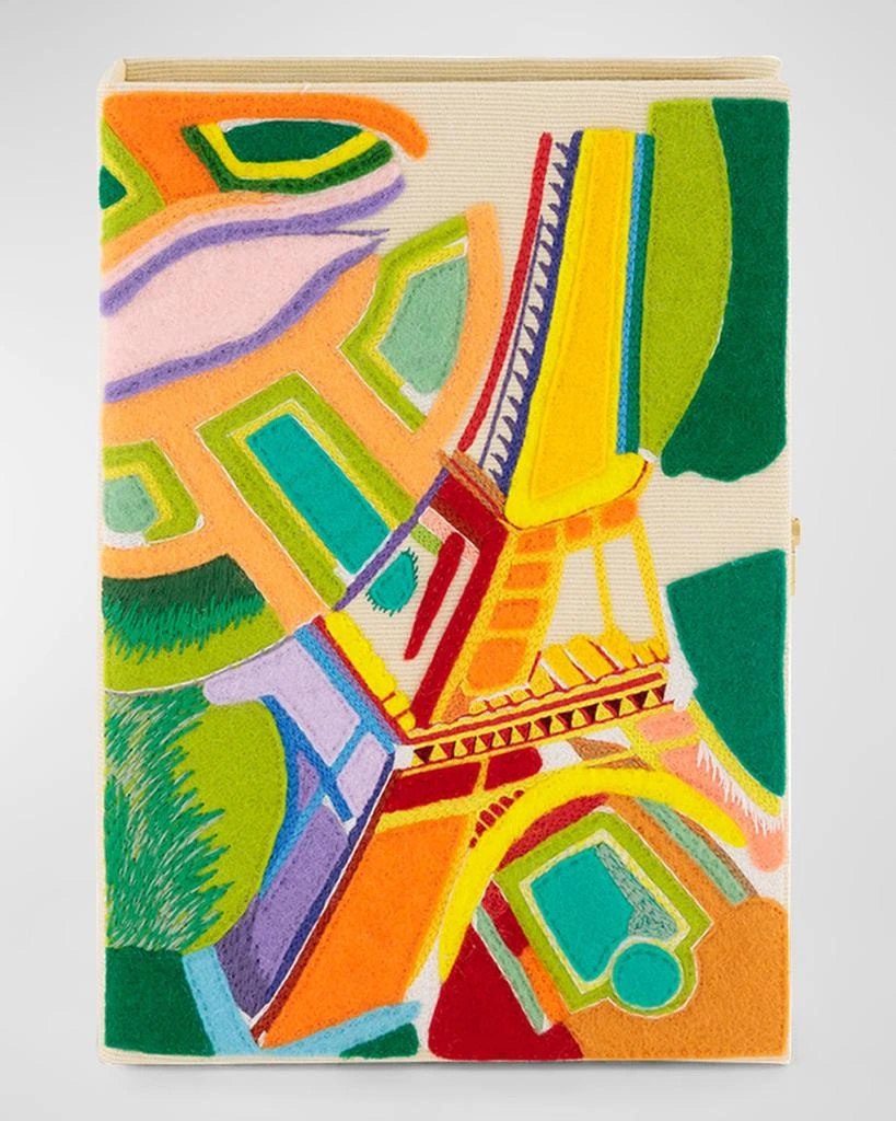 Olympia Le-Tan Robert Delaunay's Eiffel Tower Book Clutch Bag 1