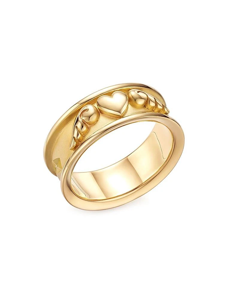 Temple St. Clair Florence86 18K Yellow Gold Winged Heart Ring 1