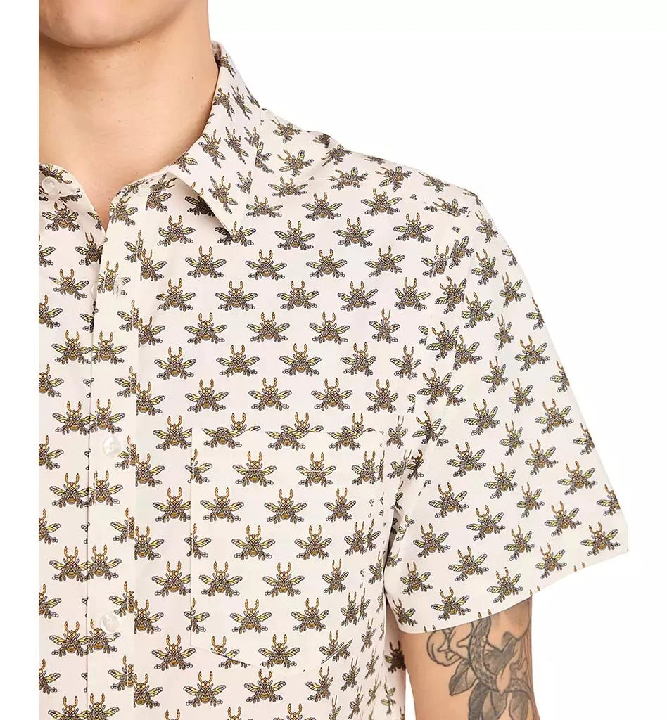 Paisley & Gray Men's Gilby Slim Fit Short Sleeve Printed Button-Front Swim Shirt 3