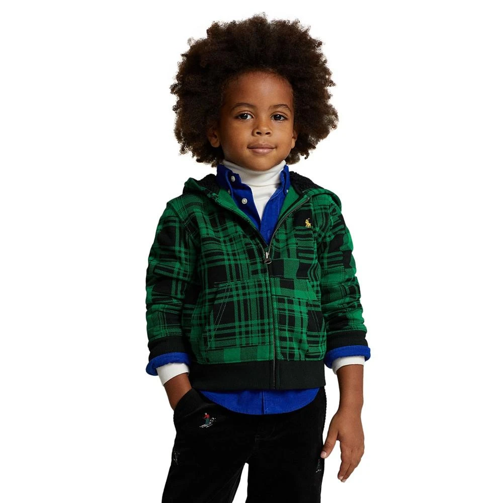 Polo Ralph Lauren Toddler and Little Boys Plaid Fleece Full-Zip Hoodie 1