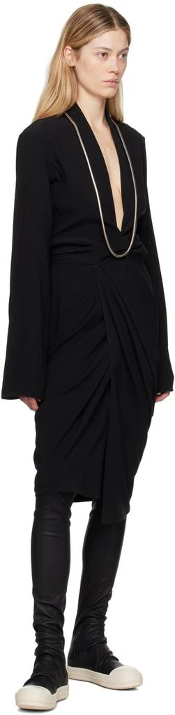 Rick Owens Black Porterville Knee High Stocking Sneaks Boots 5