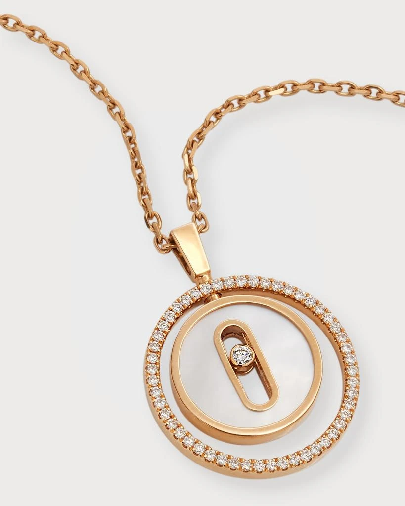 Messika LUCKY MOVE 18K ROSE GOLD MOTHER-OF-PEARL PENDANT NECKLACE 3