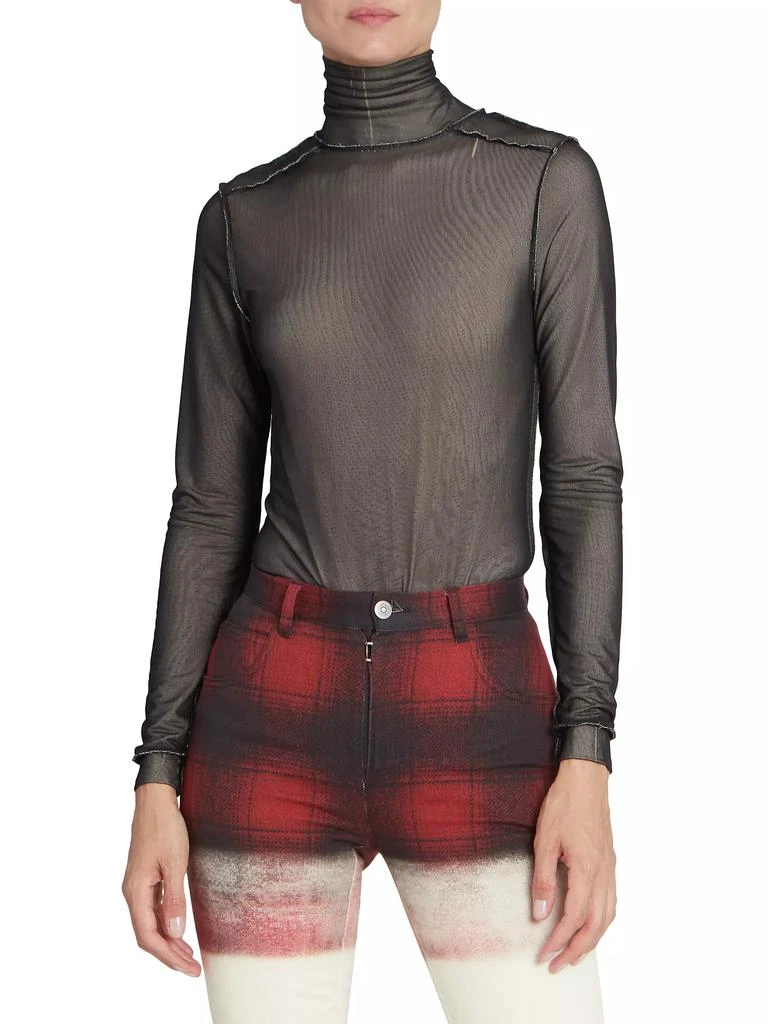 MAISON MARGIELA Mesh Turtleneck Bodysuit 3