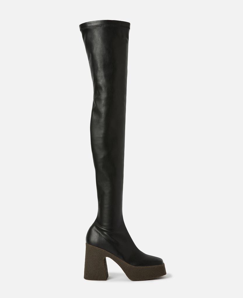 Stella McCartney Stella McCartney - Skyla Above-The-Knee Boots, Woman, Black, Size: 40