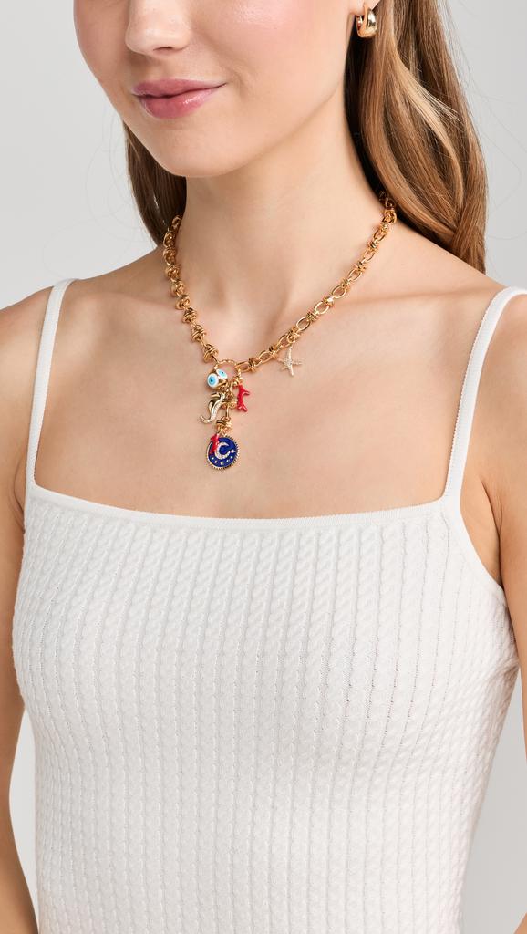 Elizabeth Cole Crescent Necklace