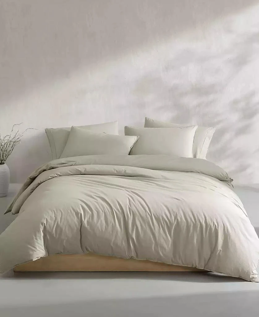 Calvin Klein Washed Percale Cotton 2-Pc. Comforter Set
