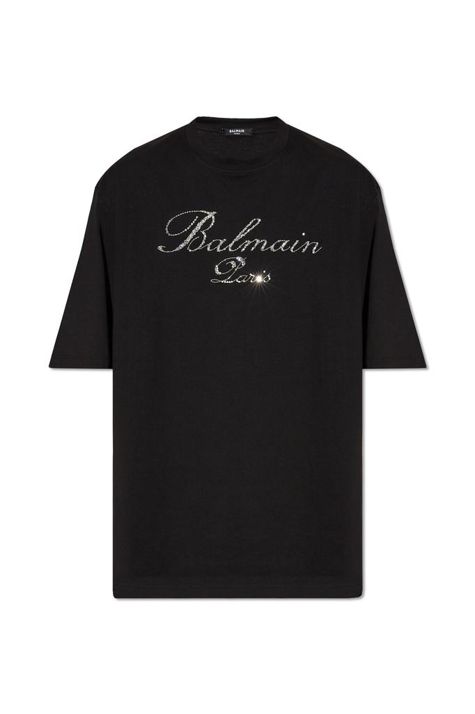 Tシャツ・カットソー BALMAIN BALMAIN VINTAGE GEL T-SHIRT - SLIM FIT Balmain Men's Vintage Gel Logo Slim-Fit T-Shirt | Neiman Marcus