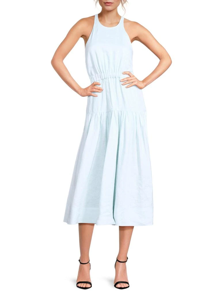 Wrenley Cutout Back Linen Midi Dress  On Sale Now with Up to 87% Off |  Discover Exclusive Deals & Savings at BeyondStyle  Authentic A.L.C. dresses|women's|a-line|women's  apparel|Women's|cut-out with Limited-Time Discounts, Free