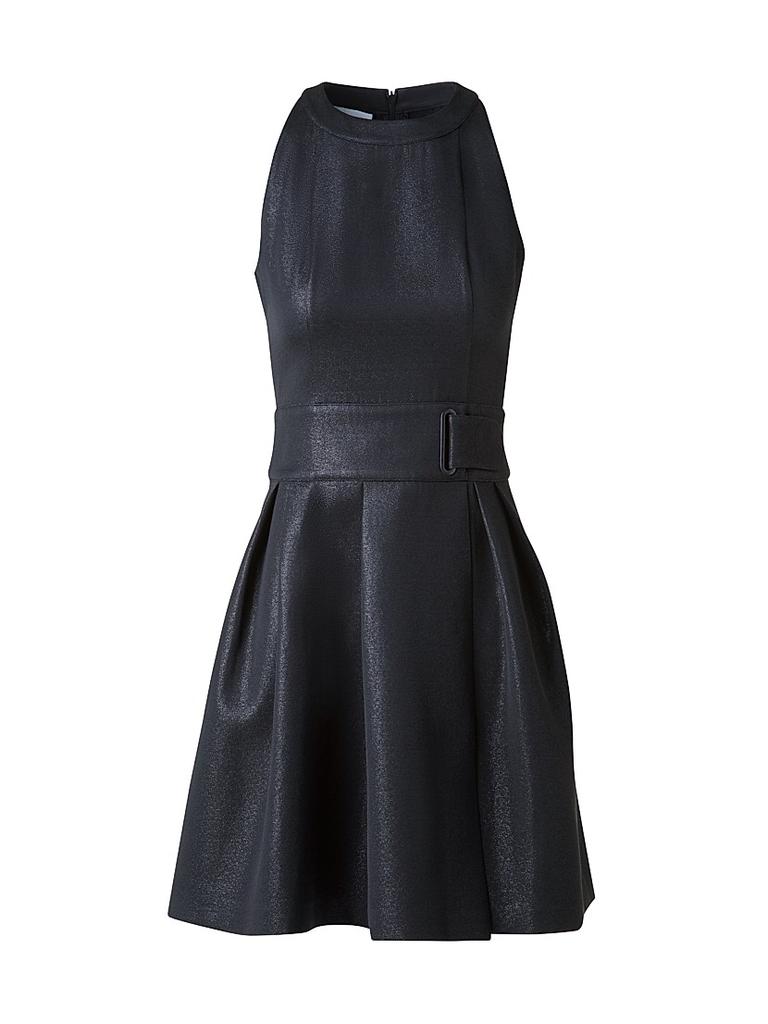 Akris Metallic A-Line Minidress