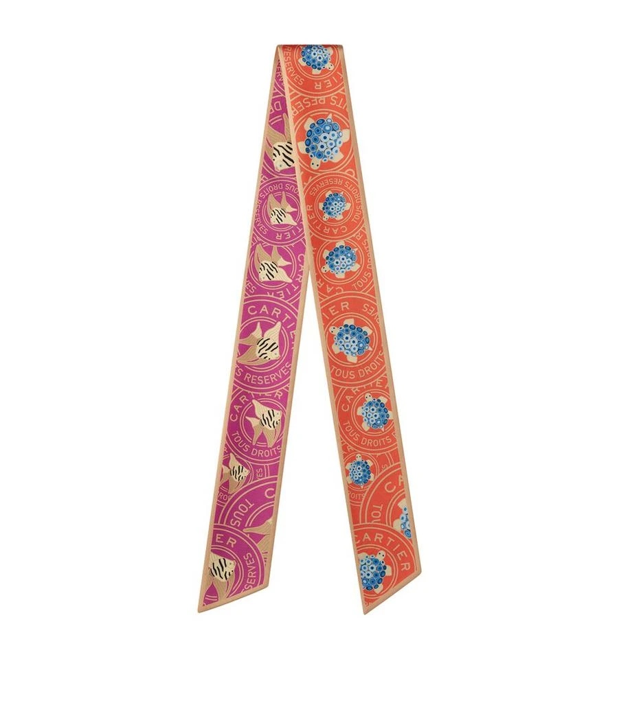 Cartier Silk Characters Scarf 1