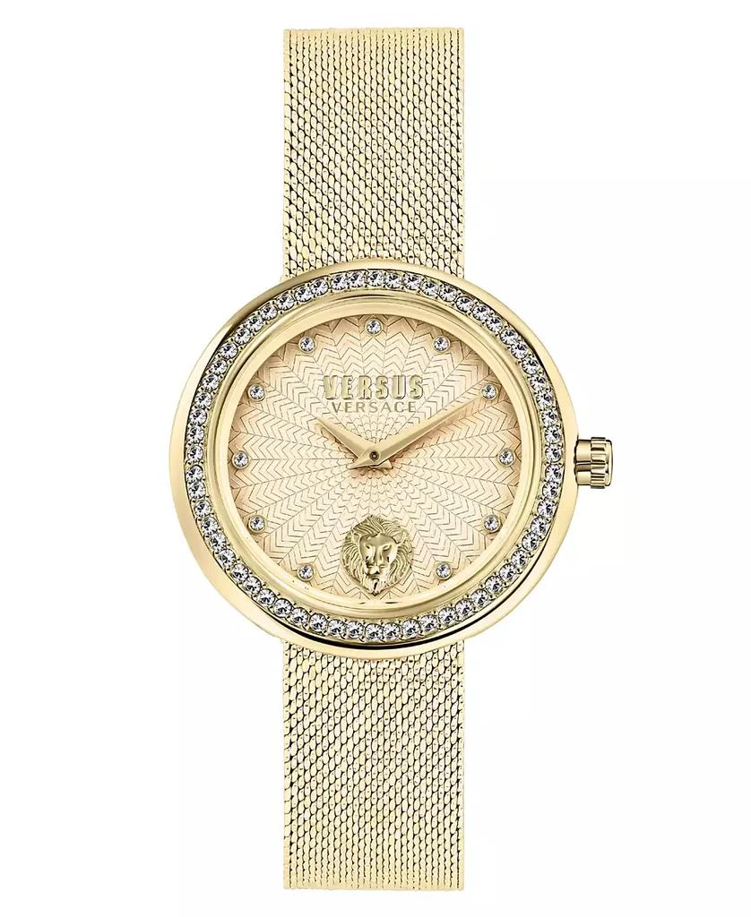 Versus Versace Women's Two-Hand Quartz Lea Gold-Tone Stainless Steel Bracelet 35mm 1