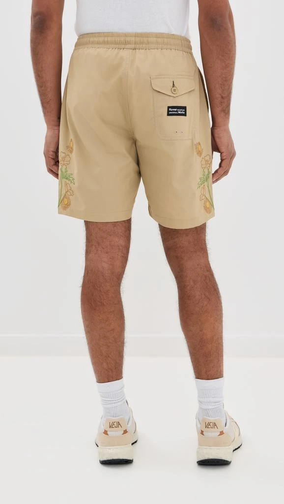 Universal Works Universal Works X Flower Mountain Beach Shorts 7.5" 2