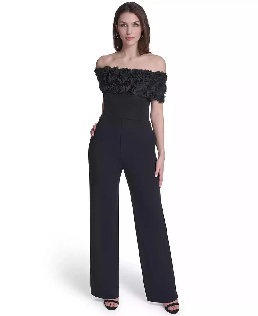 Eliza J Petite Off-The-Shoulder Jumpsuit