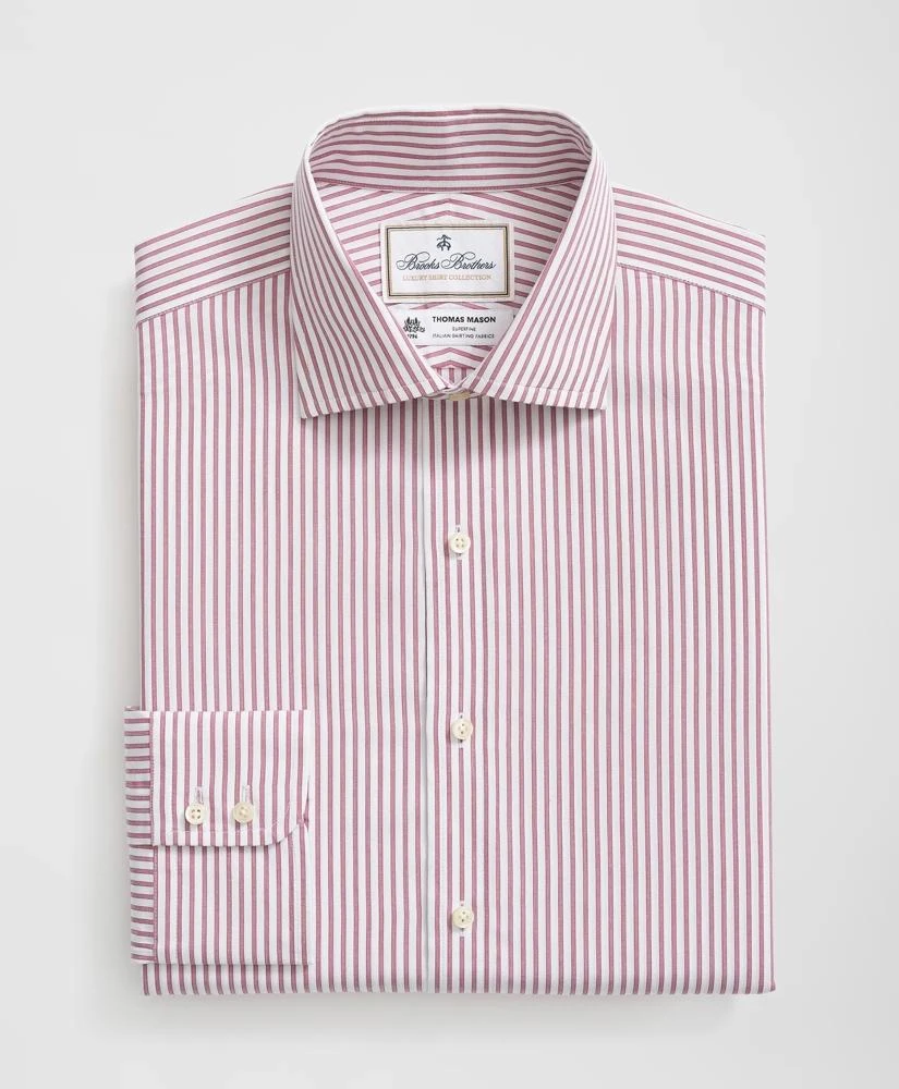 Brooks Brothers Brooks Brothers X Thomas Mason® Cotton English Collar, Striped Dress Shirt 3
