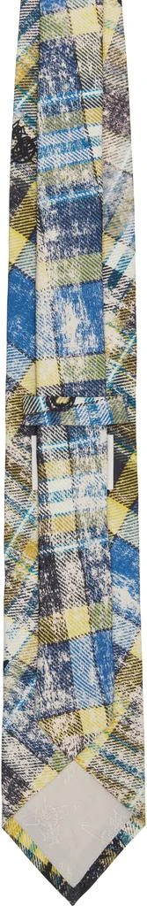 Vivienne Westwood Blue & Yellow Silk Tie 2