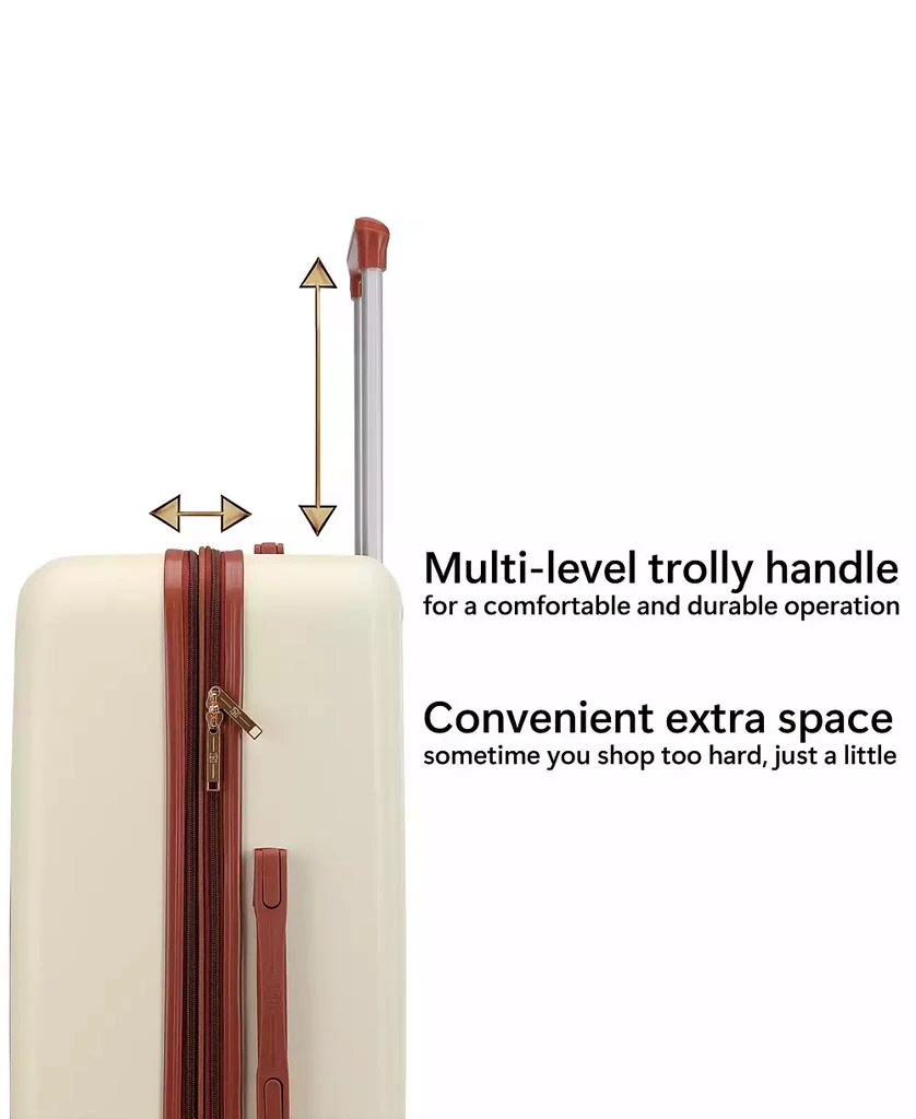 Badgley Mischka Mia Expandable Retro Luggage Set, 3 Piece 5