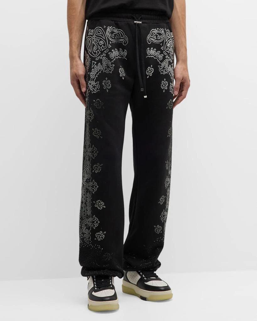 AMIRI Men's Crystal Bandana Sweatpants 4
