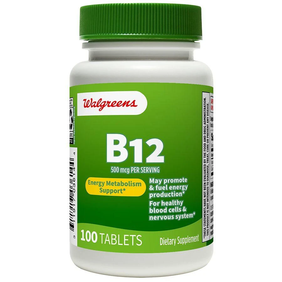 Walgreens B12 500mcg Tablets (100 days) 1