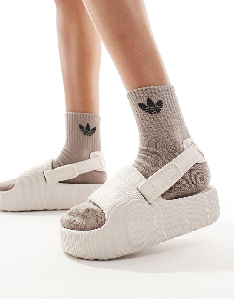 adidas Originals adidas Originals Adilette 22 XLG sliders in beige