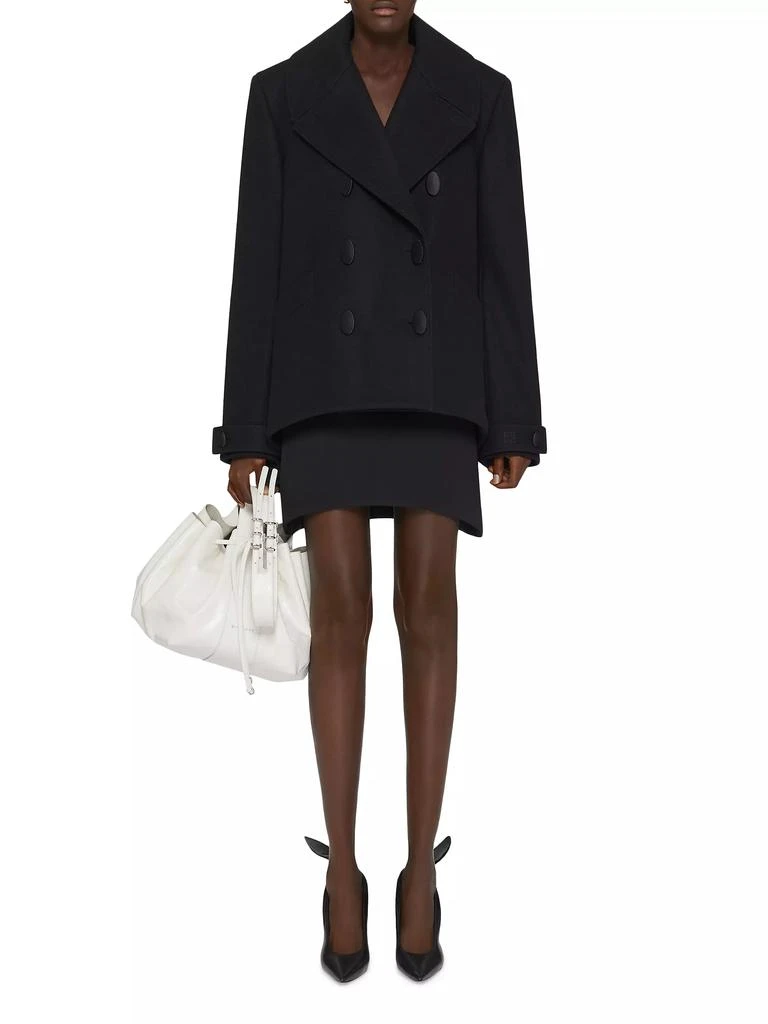 Givenchy Oversized Asymmetric Peacoat in Wool 2