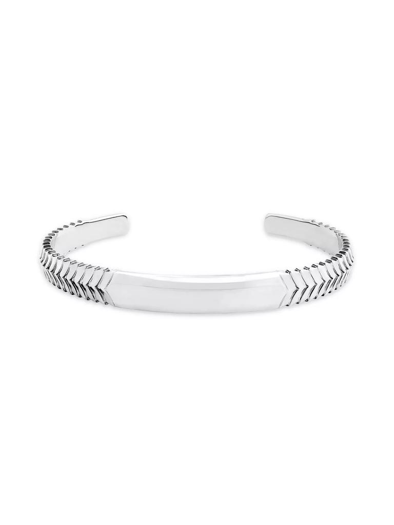 Stephen Webster Herringbone Torque Sterling Silver Cuff Bracelet